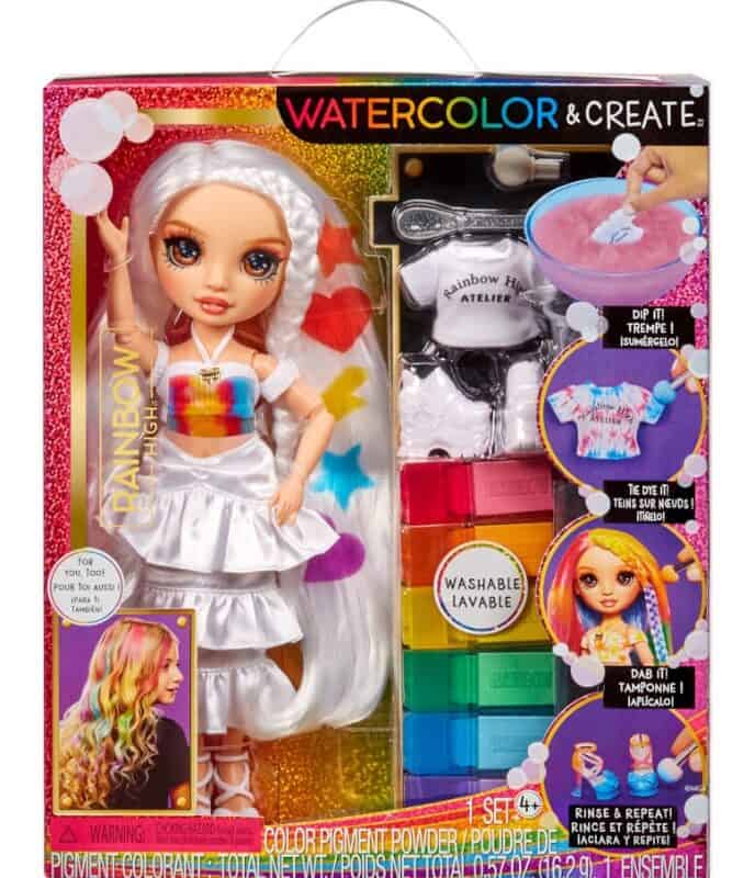 Rainbow high watercolor & create new theme dolls ass stempelen