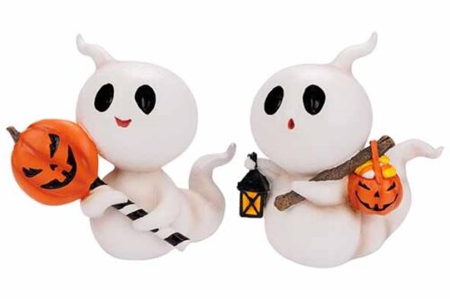 Spook 2 ass wit 12X8XH14CM polyresin