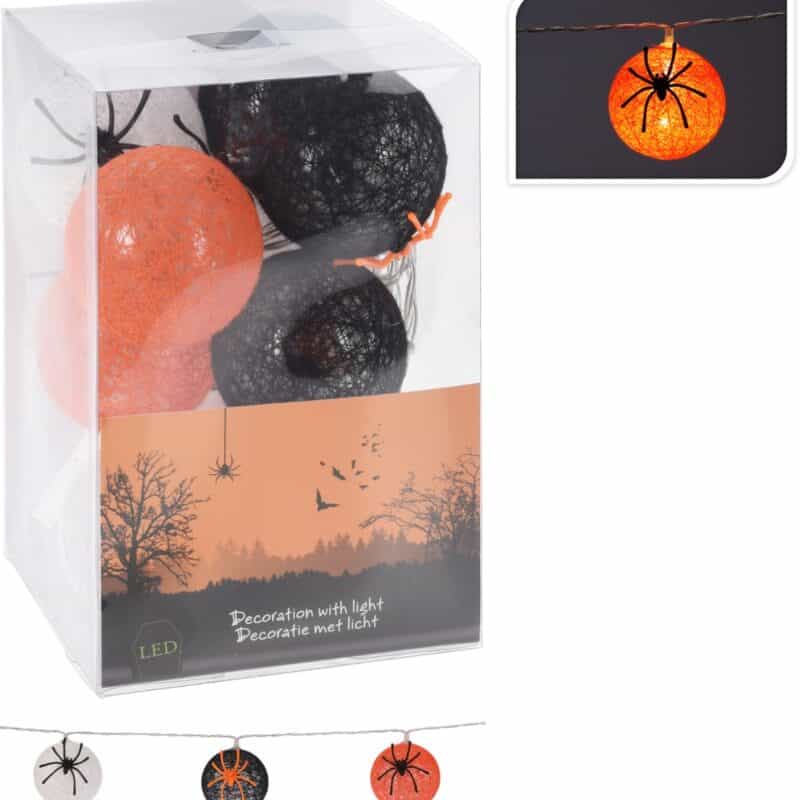 Raffia ballen met spin 6cm 10st.
