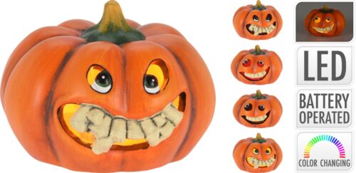 Halloween pompoen gezicht LED