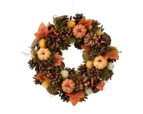 Herfstkrans ø34XH8,5cm oranje/kleur(en)