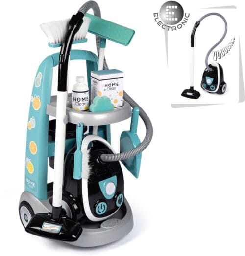 Smoby Schoonmaaktrolley + stofzuiger