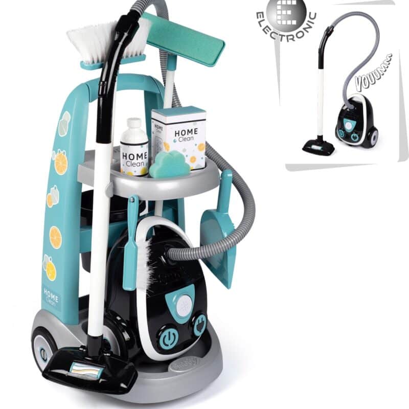 Smoby Schoonmaaktrolley + stofzuiger