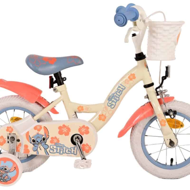 Meisjes fiets 12" Stitch creme