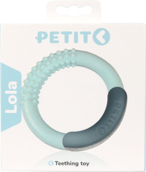 Duvo+ petit bijtspeelgoed Lola 10x10cm blauw
