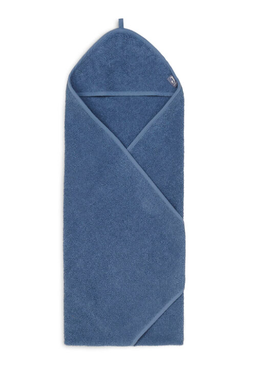 Badcape badstof 75*75cm jeans bleu
