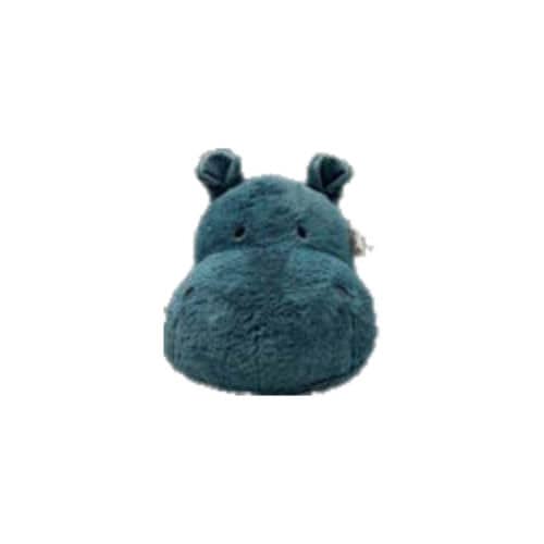 Label label muurdecoratie Hippo Harvey blauw