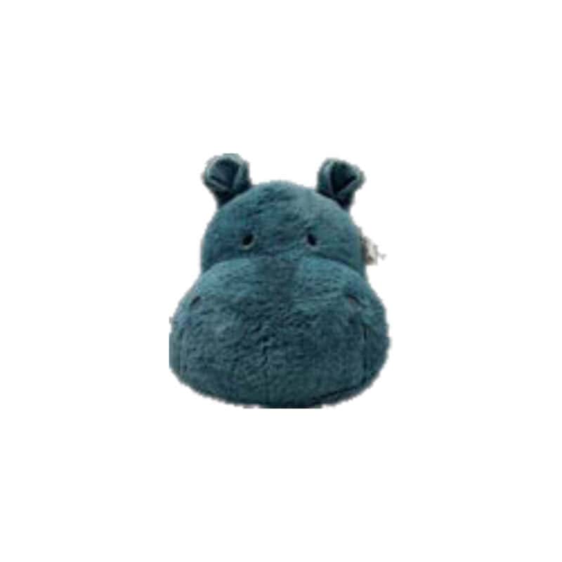 Label label muurdecoratie Hippo Harvey blauw