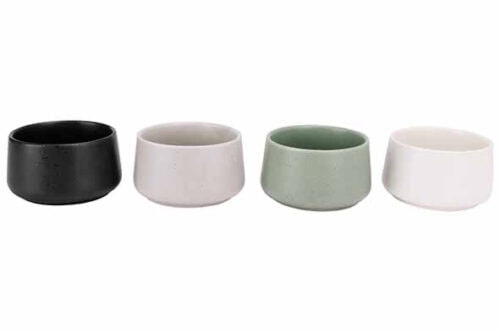 Bites Bowl set 4 D9.5xH5.5cm mix kleuren