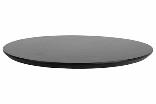 Black & Wood Lazy Susan D39.5xH3cm bamboe