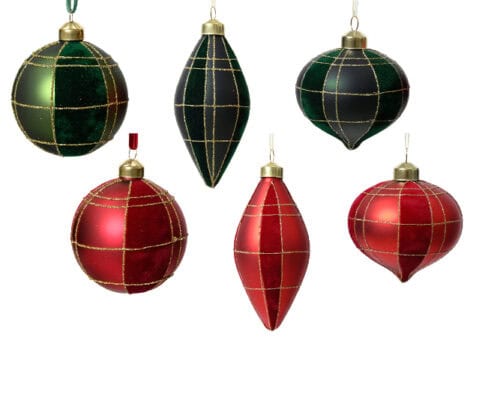 kerstbal glas 6ass Ø8cm assortie