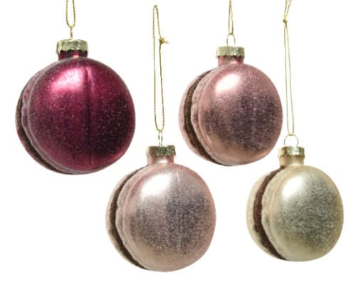 Macaron glas champagne h6.50cm assortie