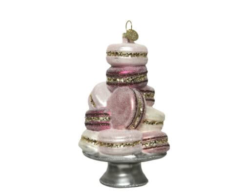 Food glas champagne glitter h14cm multi