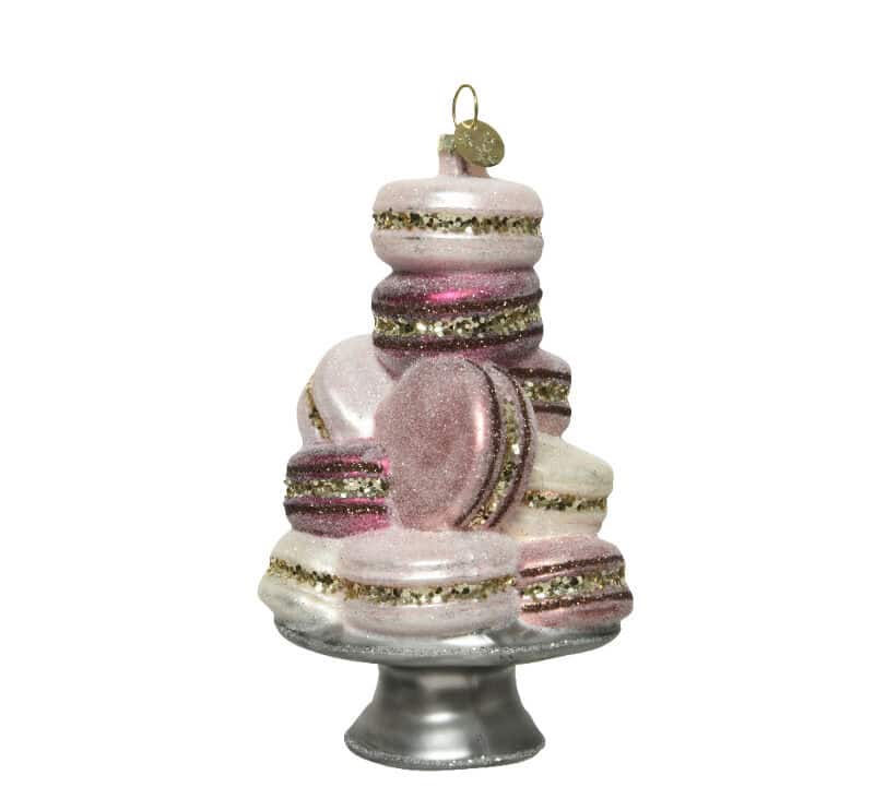 Food glas champagne glitter h14cm multi