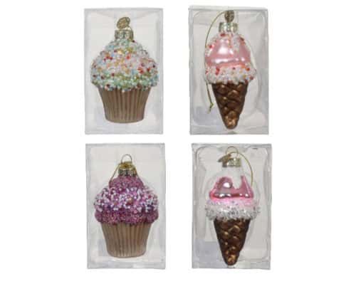 Cake glas 4ass h7cm assortie