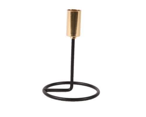 Kandelaar ijzer h13.50cm zwart