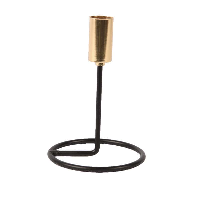 Kandelaar ijzer h13.50cm zwart