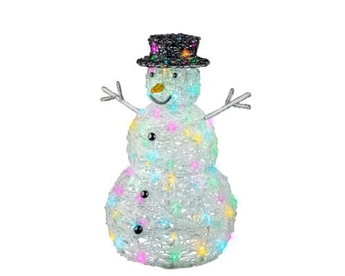 LED sneeuwpop H65.00cm-80L trans/soft multi