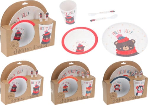 Picknickset 5delig melamine 3ass