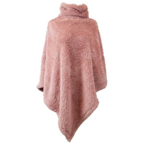 Poncho Dara 80x75cm old pink