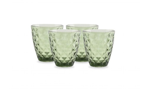 S&P Prisma glazen 0,22l set/4st. groen