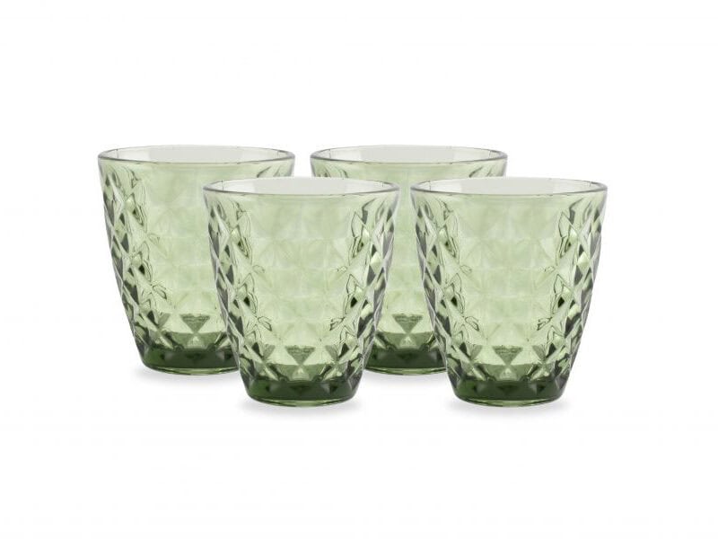 S&P Prisma glazen 0,22l set/4st. groen