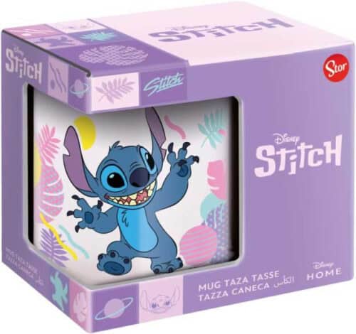 Stitch mok in giftbox "Hawaian flower"