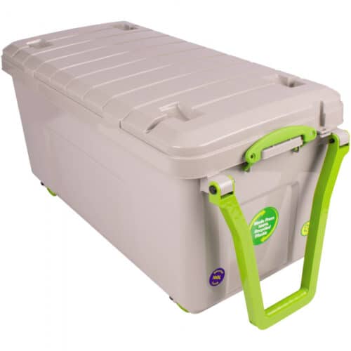 Opbergbox 160 L - nestbaar/duifgrijs met wielen