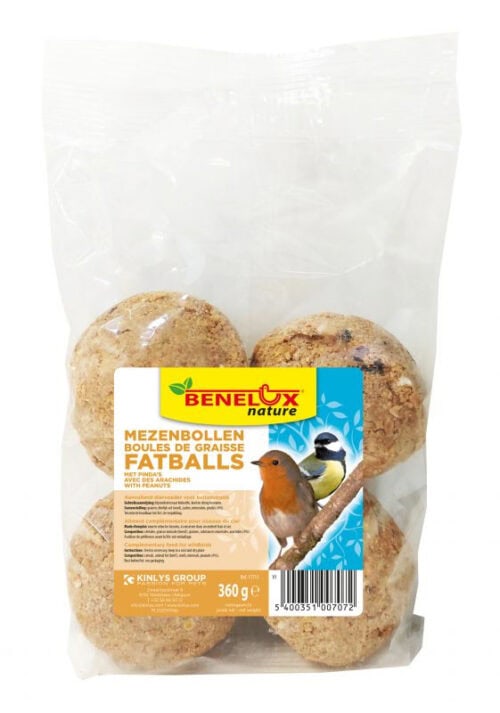 4 mezenbollen met pinda's (90g)