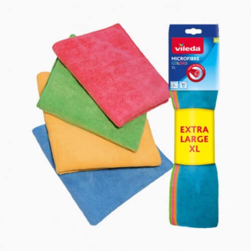 Vileda Microvezeldoek 4st colours XL