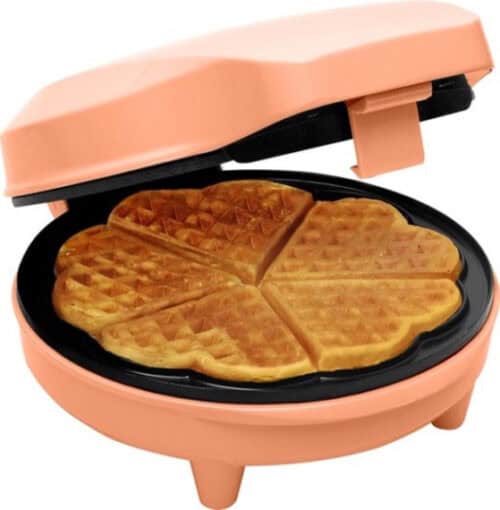 Wafelijzer voor 5 hartjes 700W peach