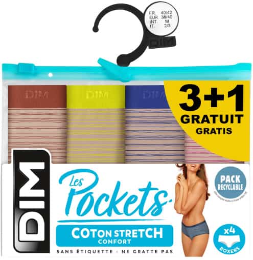 DIM Boxer S 3+1 pocketcoton AYD L.Fun Lines
