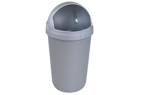 Curver Roll Bullet Bin 50L zilver/grijs