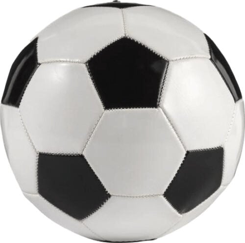 Voetbal size 5 pvc wit/zwart