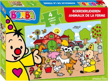 Bumba puzzel Boerderijdieren 4st