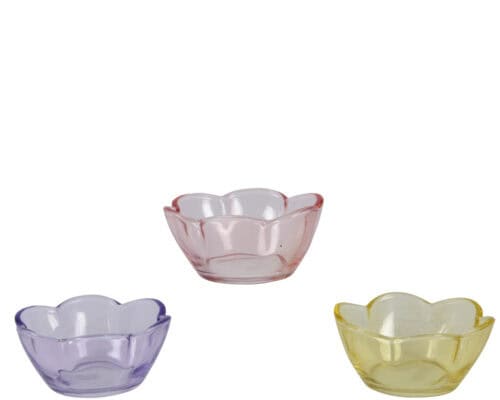 Schaaltje gekleurd glas 8.9x4cm