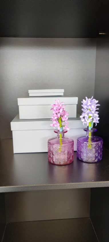 Vaas van gerecycleerd glas 10xH12cm