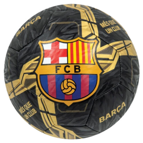 Voetbal FC Barcelona lightning black/gold size5