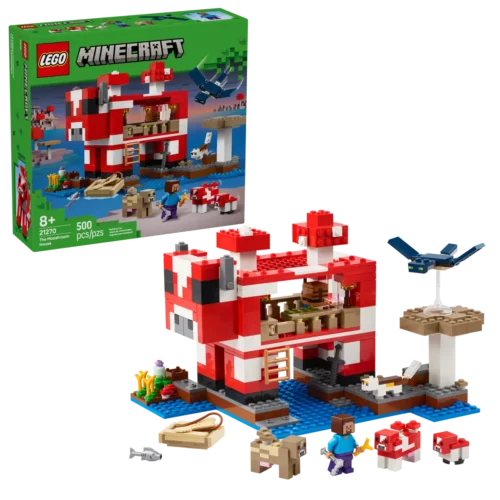 Lego Minecraft Mooshroom huis