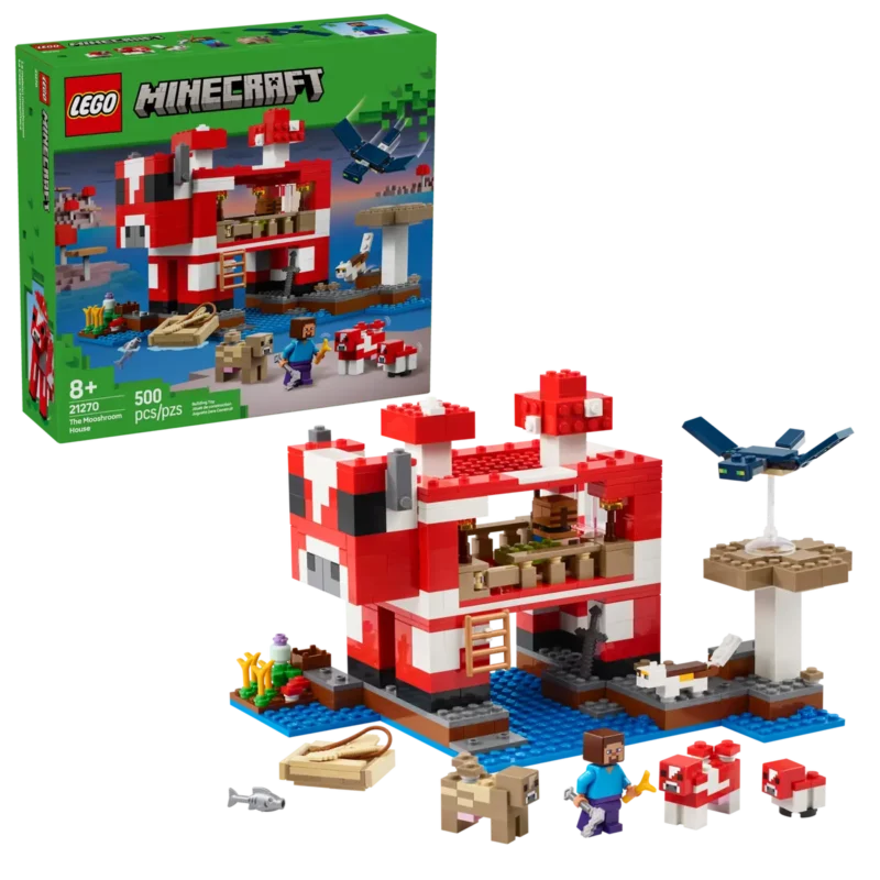 Lego Minecraft Mooshroom huis