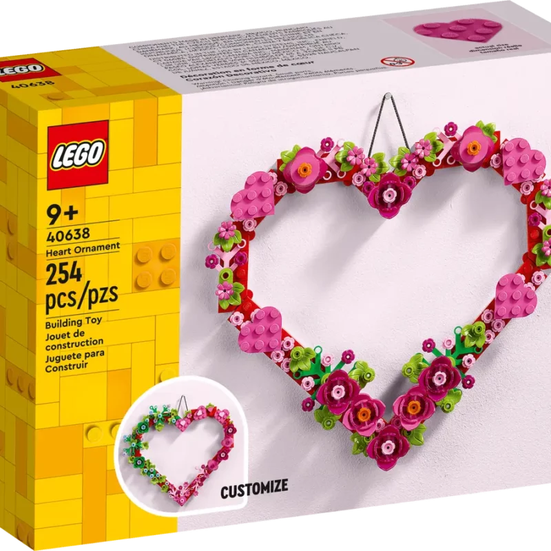 Lego LEL Heart Ornament