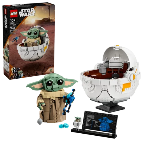 Lego SW Grogu met zweefkinderwagen