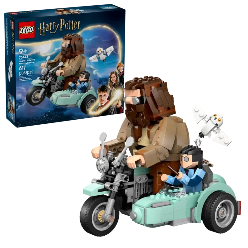 Lego HP Hagrid en Harry's rit op de motor