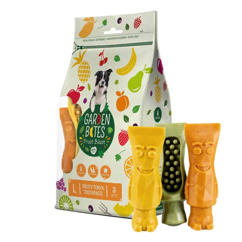 Duvo+ garden bites fruity tonya toothpaste L 13 cm 3 stuks