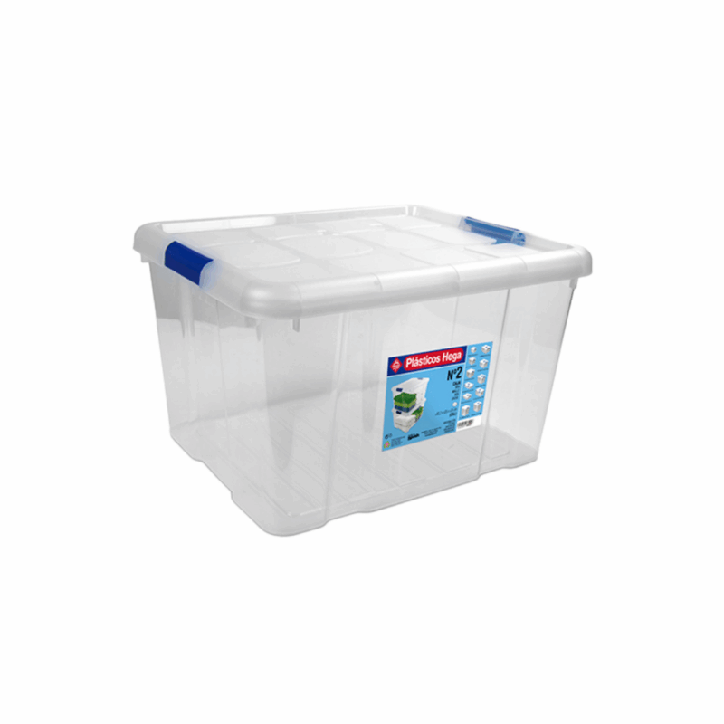 HE Opberg Box Blauwe clip 16L 39X29X21cm