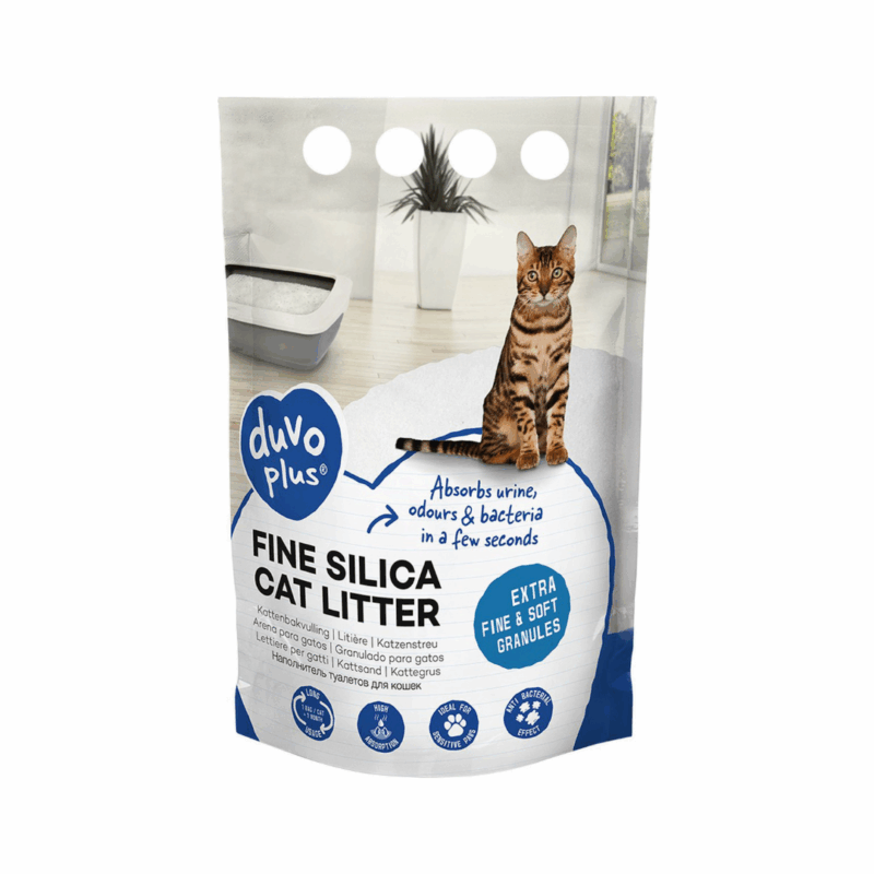 Duvo+ kattenbakvulling Silica 5L fijne premium