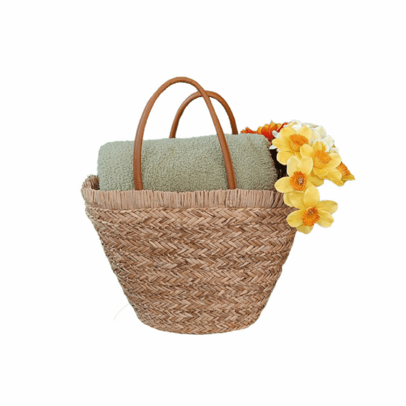 Rieten boodschappenmand 59xH30cm