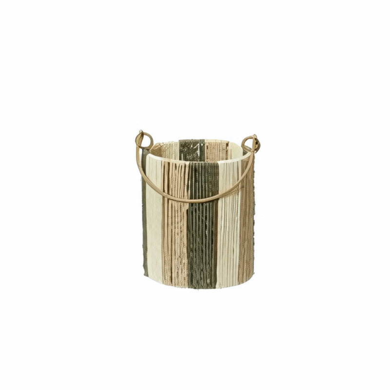 Windlicht papiertouw 11xH13cm (groen S)