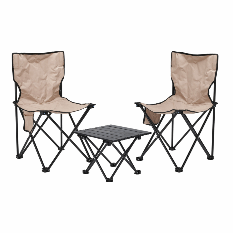 Campingset tafel + 2 stoelen
