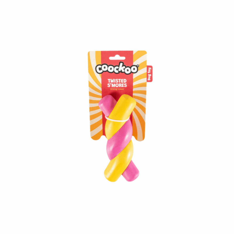 Duvo+ Gedraaid Geel/roze 18,5cm